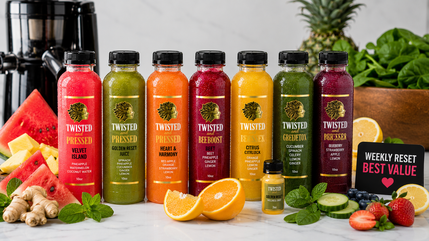 Weekly Reset 7 juices